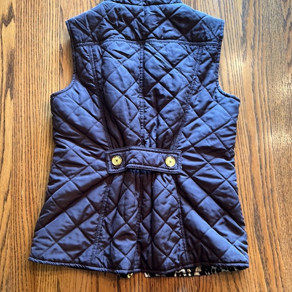 DB REVERSIBLE VEST - BROWN/ CHEETAH PRINT - Picture 2 of 7